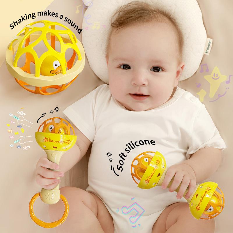3/1 Stück Babyrasseln 0 12 Monate Baby Lernspielzeug Rassel Greifen Drehen Set Sensorisch Pädagogisch Neugeborenen Geschenk für Säugling Junge Mädchen