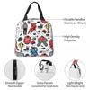 Ice Hockey Players On Rink Insulated Lunch Bag for Women Office Cooler Thermal Food Box Tote Portable Lunch Boxes Container