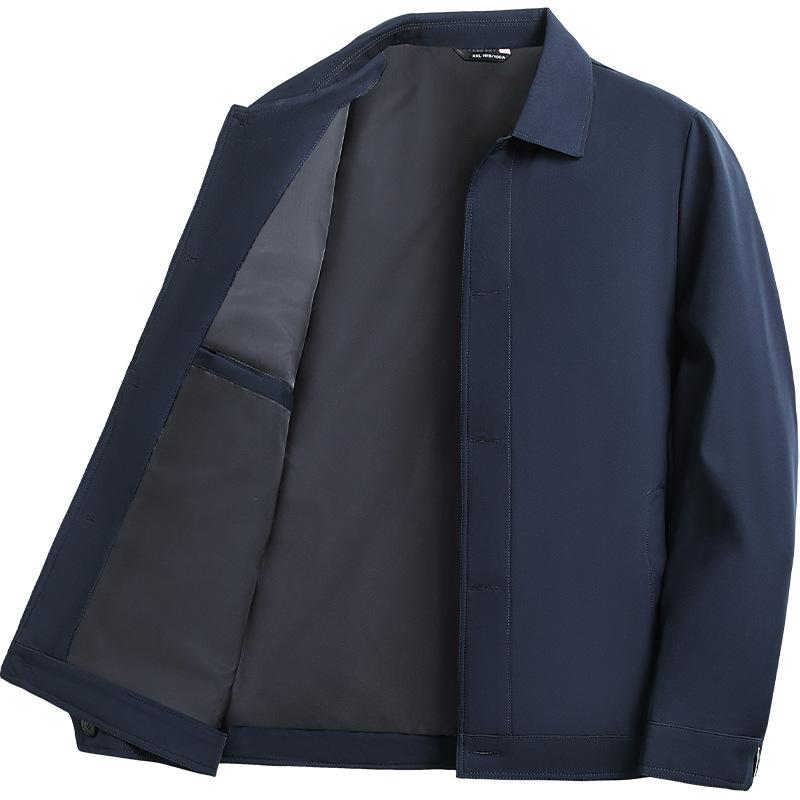 Frühling und Herbst Business Casual Reife Jacke Neue Jacke Herren mittleren Alters und ältere Revers Papa Kleidung