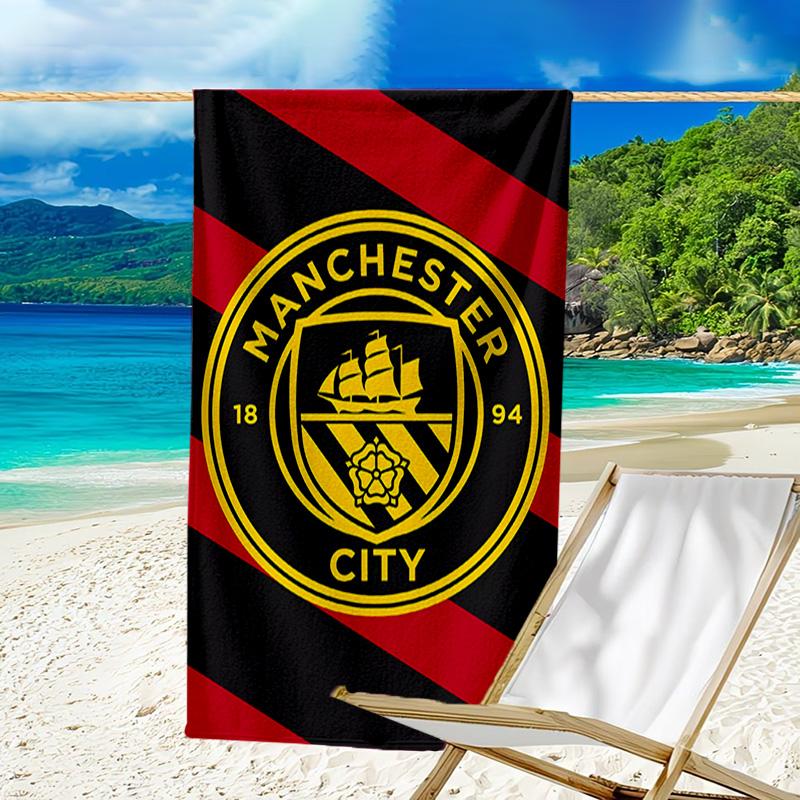 1pc Football Team (61) Beach Towel, Beach and Seaside Swimming Pool Equipment, Fashion Pattern, Rectangular, Travel Essentials