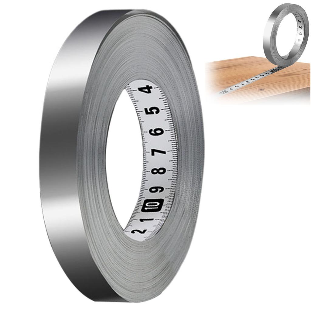 Metal Tape Measure Ruler Corrosion Resistance Adhesive Backed Tape Suitable for Wood Plastic Glass