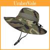 Outdoor Camouflage Fisherman Hat With Wide Brim Sun Protection For Summer Activities
