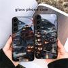 Moonlight Fairy Trail For Samsung Galaxy S20 S21 S22 S23 Plus S24 FE S25 Ultra S26 Edge S25+ S20+ S22+ Black Glass Phone Case