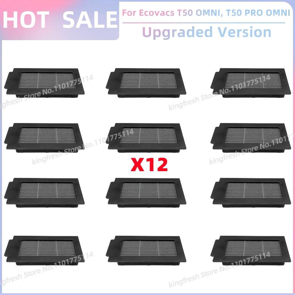 Fit For ECOVACS T50 PRO OMNI / T50 OMNI Vacuum Parts Main Roller Side Brush HEPA Filter Mop Cloth Dust Bag