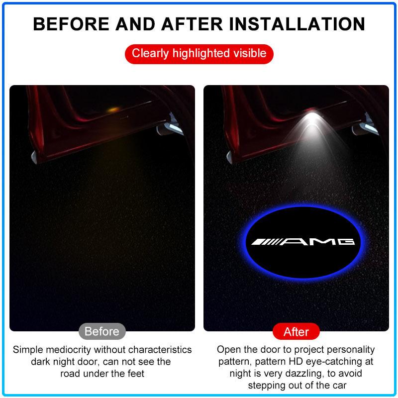 Voor Mercedes-Benz W213 W212 W220 W221 W222 W108 W126 W140 W168 W169 W176 W177 2ST Auto Deur Welkom LED Verlichting Projector Lamp Auto Accessoires