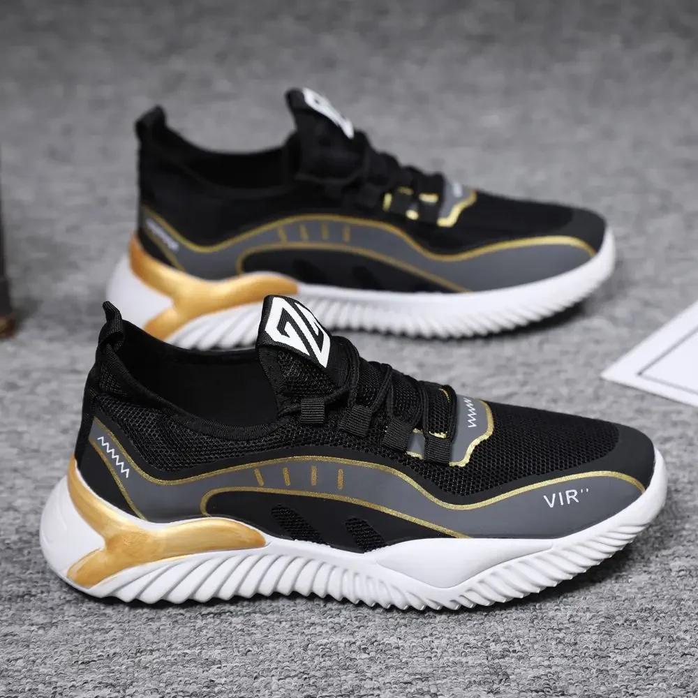 2025 Summer Popular Web Red Knit Men's Shoes Breathable Sports Casual Climbing Cool Anti-slip Wear-resistant Men's Shoes