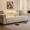 EIFLOY-Quilted Cotton Couch Cover, Plain Embroidery, Non Slip, Living Room Loveseat, Sofa Slipcover for All-season, 3, 4 Seater