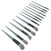 13pcs Complete Makeup Brush Set Eye Shadow Powder Blusher Brush Cosmetic Brush SetGreen