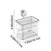 Transparent Suction Cup Tissue Box Wall Mounted Tissue Storage Box Napkin Box  Living Room