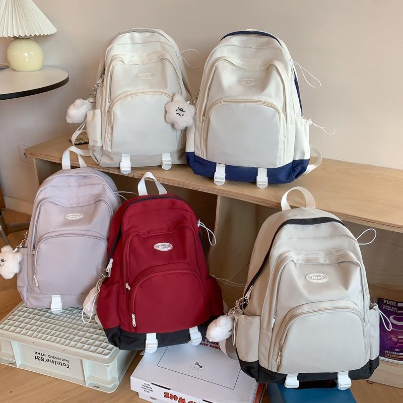 Backpack Girls High Value Junior High School Student School Bag Large Capacity Niche Versatile Casual Backpack