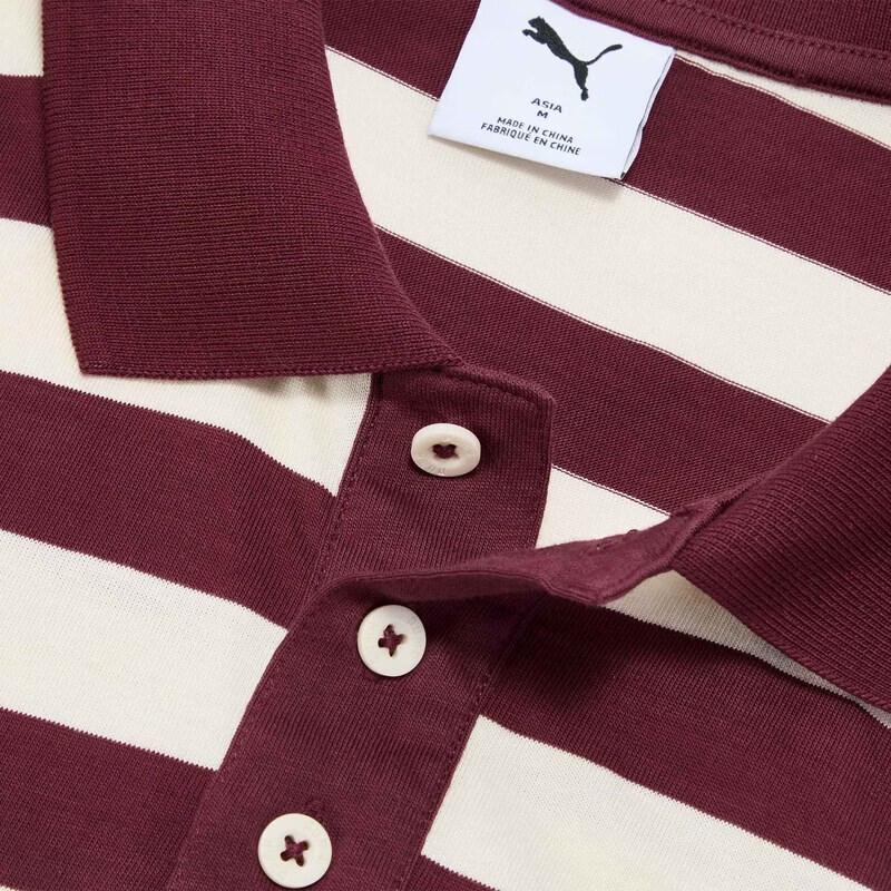 PUMA Unisex Retro Stripe Short Sleeve Polo Shirt