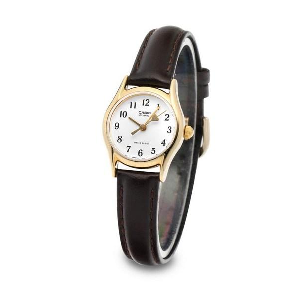 Casio Women's Heart Second Hand Quartz Leather Watch LTP-1094Q-7B5RDF