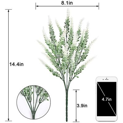 Good-8 Pieces Of Artificial Lavender Artificial Flower Arrangement Garden Office Wedding Home Outdoor Decoration White