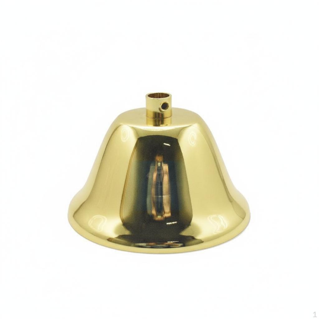 E27 Single Head Hanging Light Base, Metal Ceiling Cover, Trumpet Shape, Living Room Decor Black 180