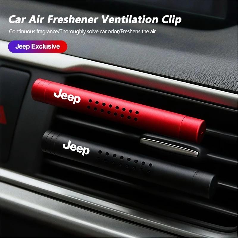 Anti-Odor Car Air Freshener Vent Clip for Jeep Renegade Wrangler JK JL Grand Cherokee Car Perfume Aromatherapy Auto Accessories ALQ1