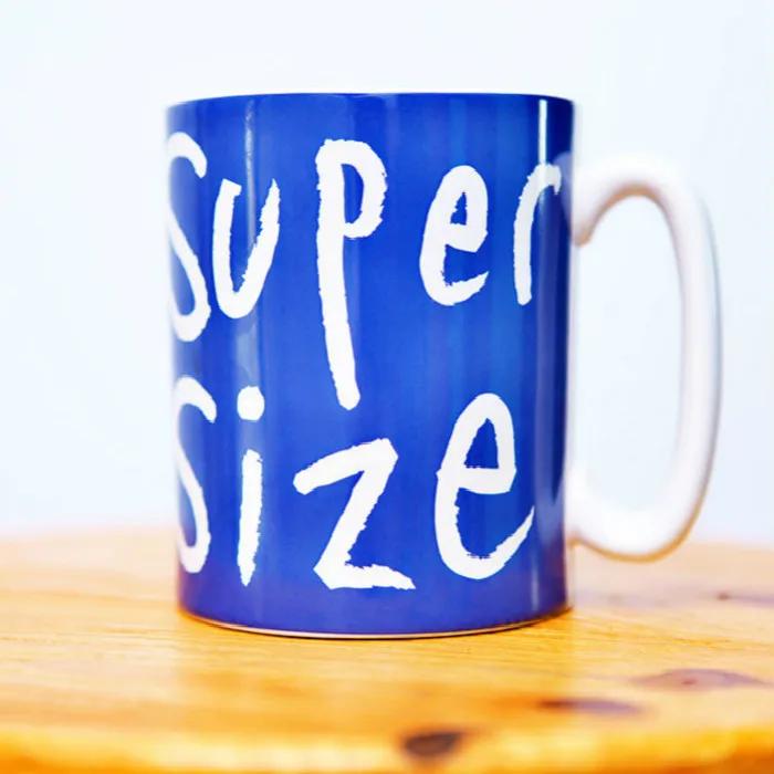 Large Capacity 750ml Ceramic Mug Personality Coffee Mug Bone China Mug 701-800ml синий