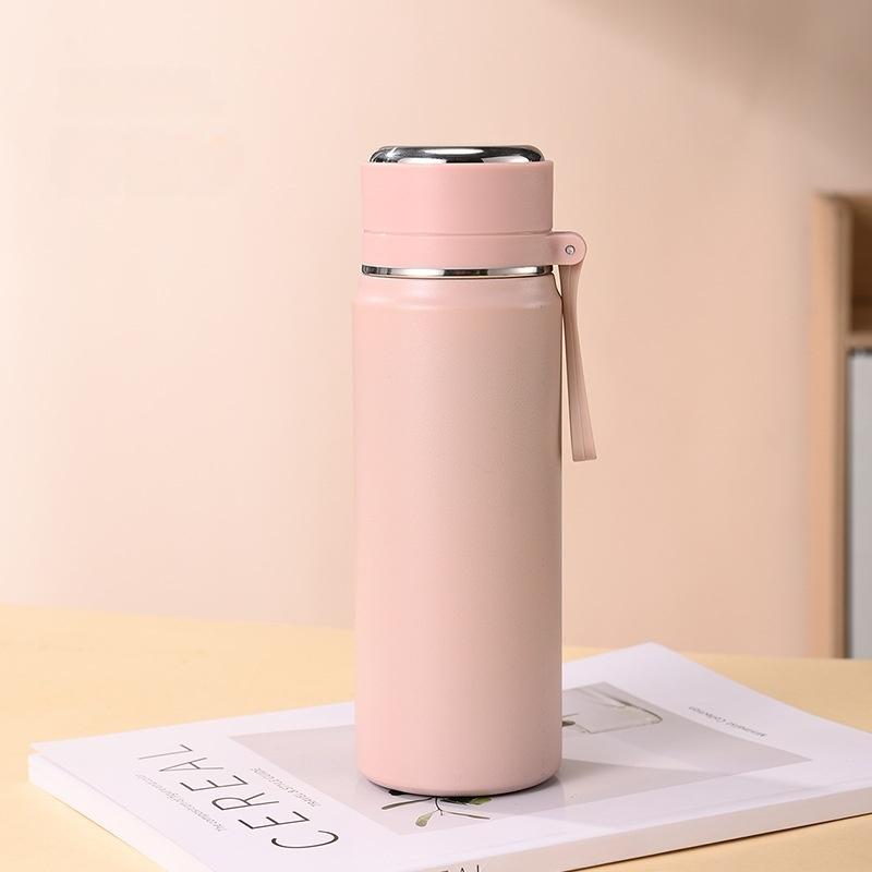 600ML Stainless Steel Thermal Water Bottle Keep Cold and Hot Thermo Cafe Coffee Mug Leakproof Travel Thermos Bottle for Tea
