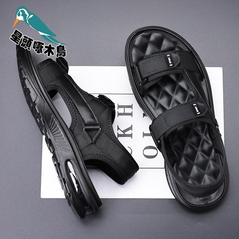 

Star-headed Woodpecker Sandals Men s Air Cushion Sole Casual Outer Wear Cool Slippers Men s Trend Soft Sole Sandals 38