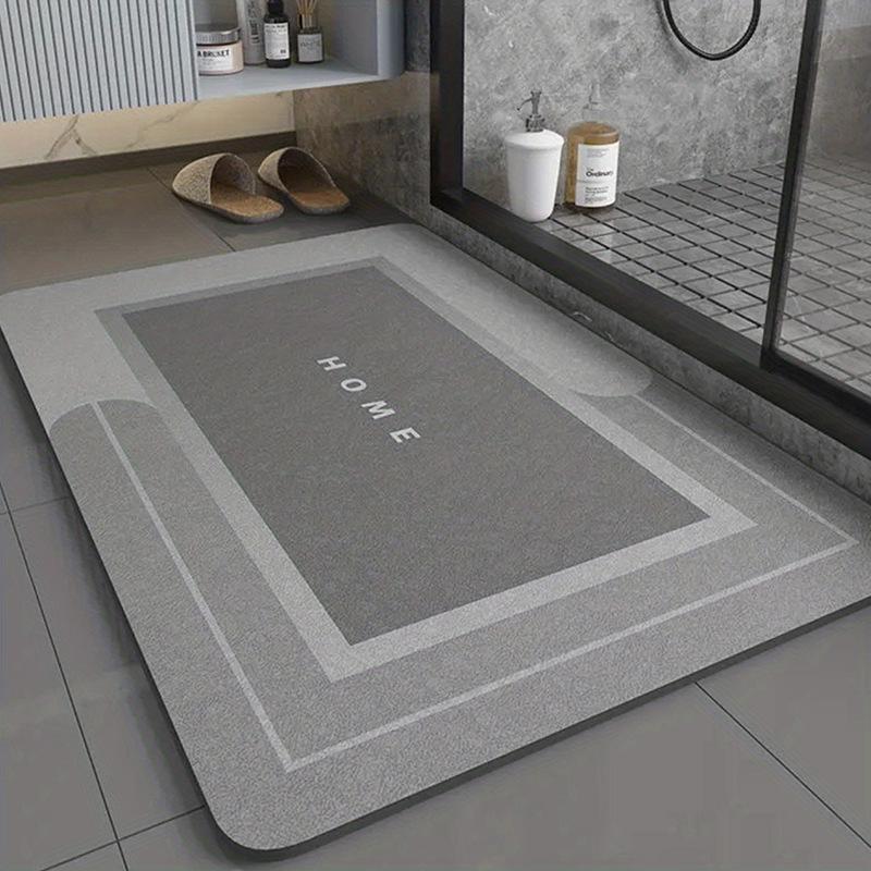 Bathroom Diatom Mud Mat Simple Bathroom Quick Drying Absorbent Foot Mat Bathroom Dirty Easy To Take Care of Non-slip Mat
