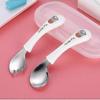 Kids Cutlery Set, Spoon Fork Tableware Set Curved Spoons Forks For Kids