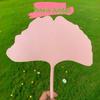 Durable Ginkgo Leaf Plastic Fan - Large, Thick, Artistic & Lightweight Hand-Crank Fan, Drop-Proof & Perfect for Summer