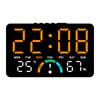 GH9007 Multifunctional LED Clock: Wall & Table-Top, Large Screen, Shows Time, Temperature & Humidity, Alarm Feature
