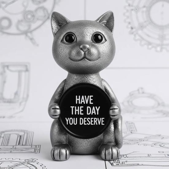 Cartoon Animal Figurine Your Anxiety Is A Lying Hoe Dog Cat Penguin Orangutan Lion Statue Sculpture Home Office Decoration Ornament