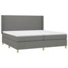 Maison Exclusive - Lattenrost Bett Matratze LED Dunkelgrau 200x200 cm Stoff