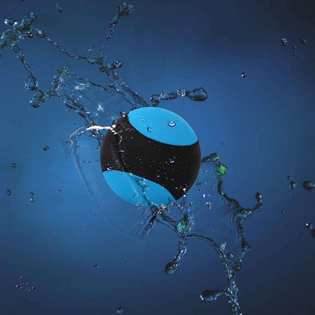 Water Bouncing Ball Outdoor Pool Beach Bouncing Sports Game Toy for Family Friends Black+Blue