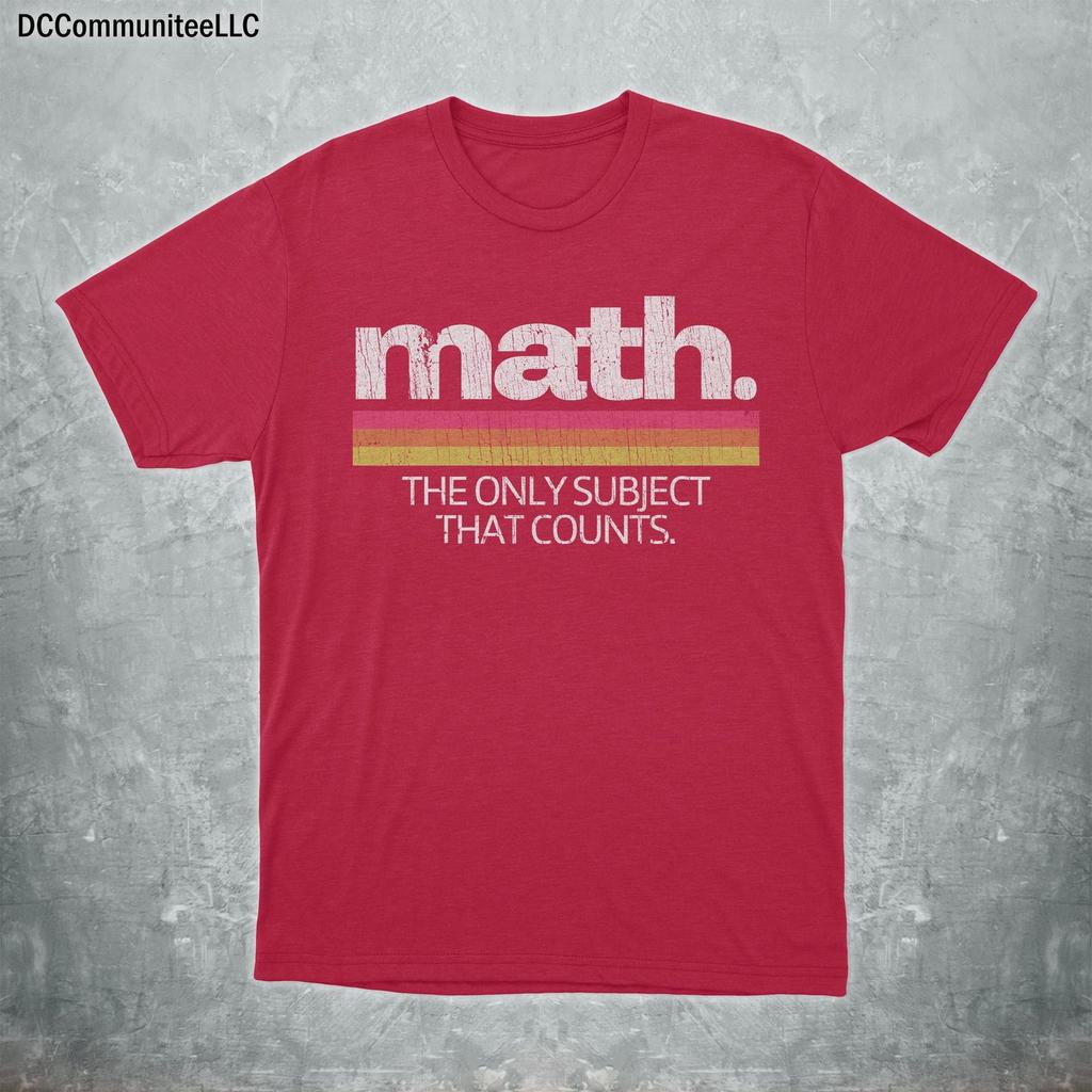 Math The Only Subject That Counts Shirt, Vintage Math Teacher Gift, Retro Mathematics Tee, Funny Accountant, Math Geek Student Apparel