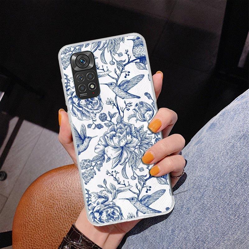 Blue And White Porcelain Phone Case For Xiaomi Redmi Note 15 14 13 12S 12 11 Pro Plus 14S 11S 11E 10 10S 11T 5G Personalized Cov
