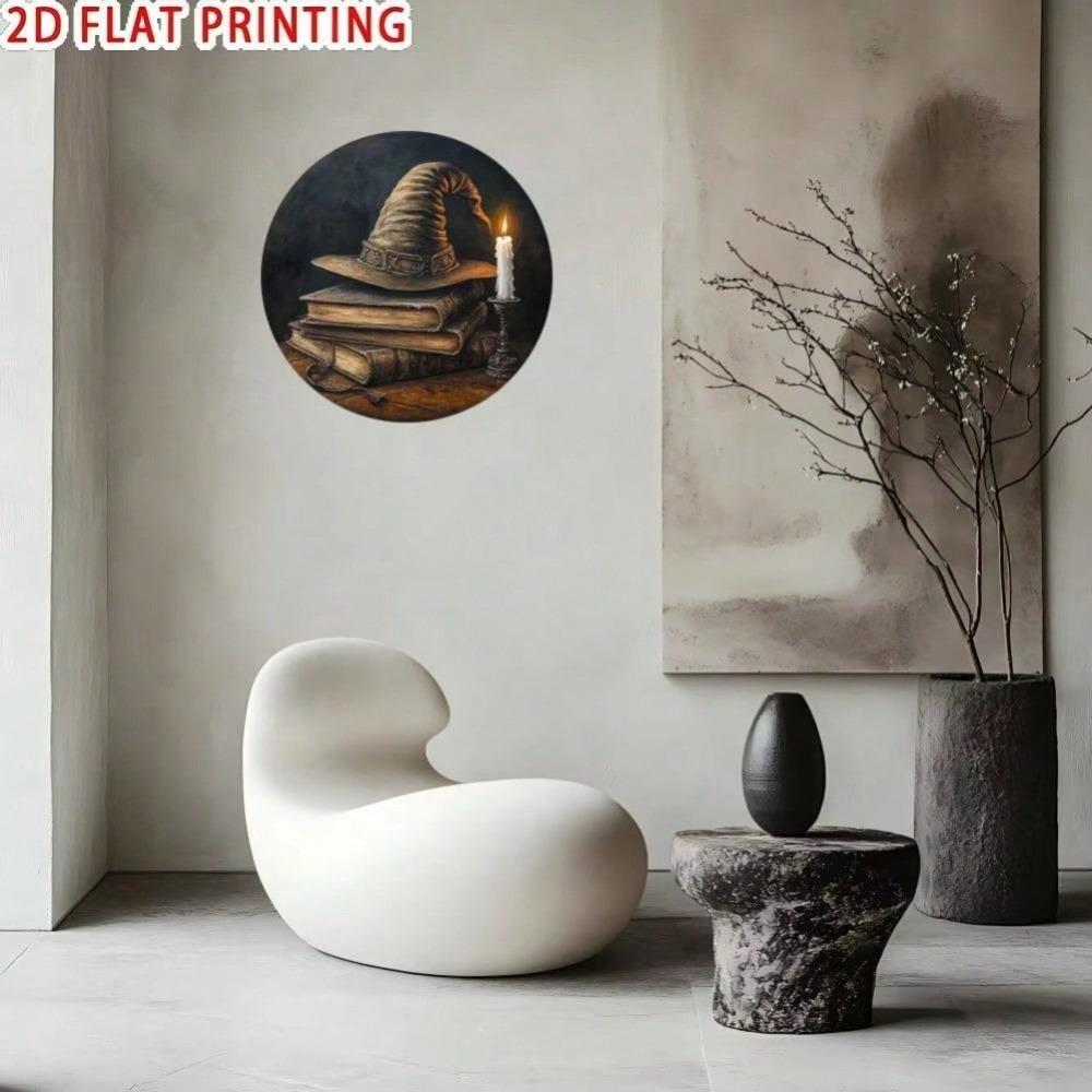 Decorative Iron Plate Art for Home Office Halloween Christmas Gift Wall Decor