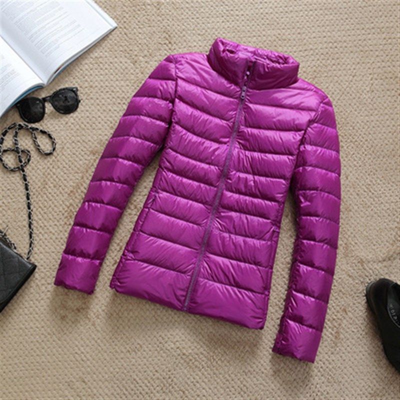 90% Ultra-light Plus Size Thin Down Jacket Women 2020 Autumn