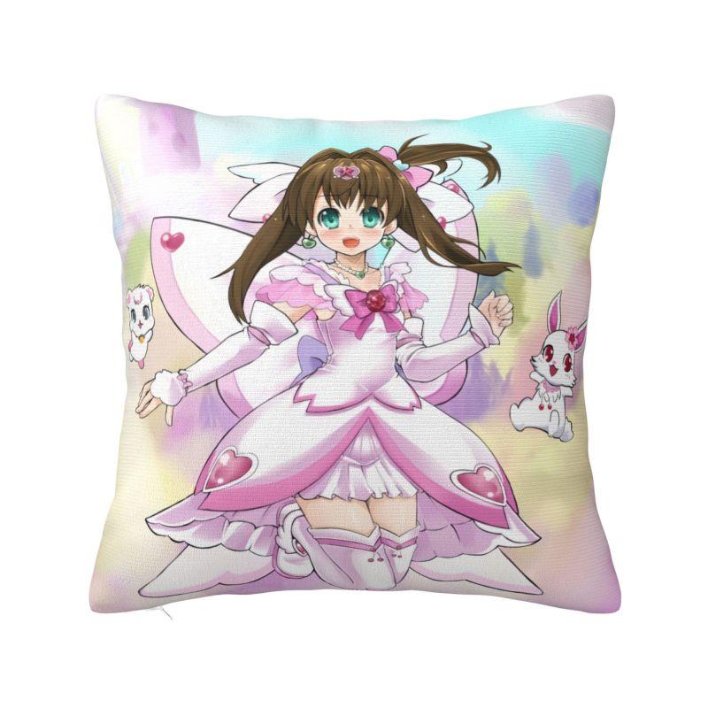 Custom Nordic Sanrio Jewelpet Anime Cushion Cover for Sofa Polyester Cartoon Kawaii Pillow Case Living Room Decoration