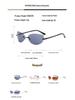 Oval Frameless Y2K Sunglasses - Unisex European & American Street Style Fashion Accessory