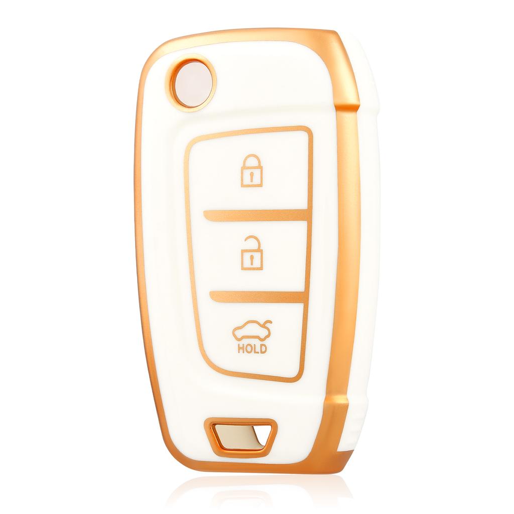 Car Remote Key Case Cover For Hyundai Tucson 2022 2023 Accent Solaris Elantra I30 I35 I40 Kona Celesta Sonata Creta Key Cover