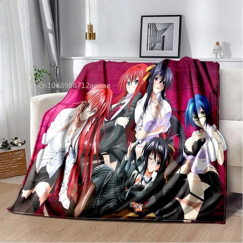 Cartoon Sexy Girl High School DxD Anime 3D Blanket Cover Flannel Blankets for Beds Sofas Warm Bed Sheet Soft Blanket