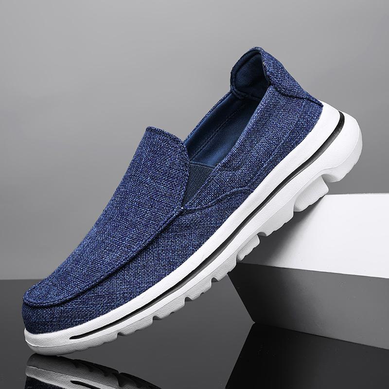 

Модные мужские парусиновые туфли темно-синие черные туфли-лодочки туфли-лодочки туфли-лодочки мокасины повседневные туфли на плоской подошве для отдыха на открытом воздухе большие размеры 39-50 US6.5 (CN39) синий