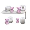 Bear-Shaped Aromatherapy Candle and Soap Silicone Mold for Baking and DIY Mousse Cake