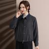 2026 Mother's Day Loose Lapel Jacket for Women - Casual Spring/Autumn Top for Middle-aged and Elderly