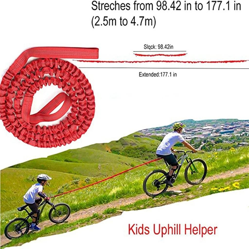 Kids  Tow Rope – Parent-Child Mountain Bike  Rope, Adjustable Trailer Rope for Safe Outdoor Cycling and Biking Adventures