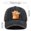 Pc Unisex Playful Cat and Fish Pattern Print Baseball Cap Ideal Decorative Hat for Pet Lovers Multiple Colors Available Comf