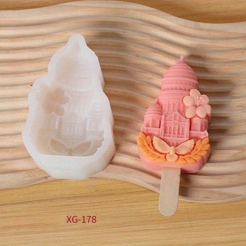

1Pc Flower Ice Cream DIY Food Grade Silicone Mold, for DIY Ice Cream