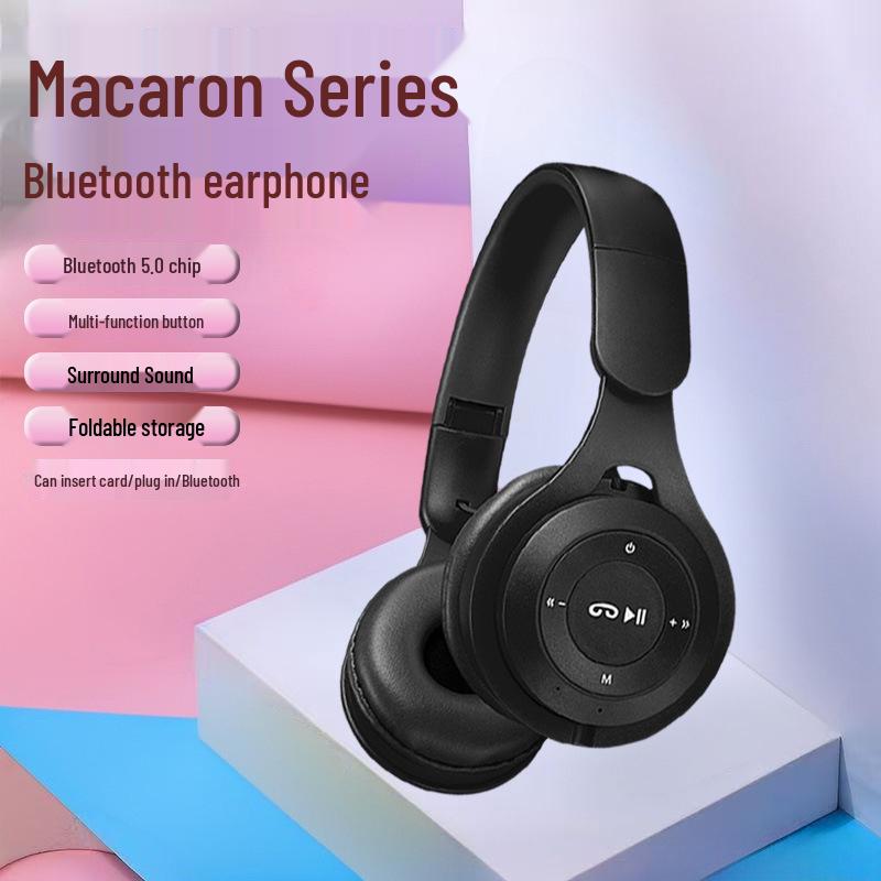 Macaron Y08 Unisex Cute High-Value Wireless Bluetooth Over-Ear Headphones
