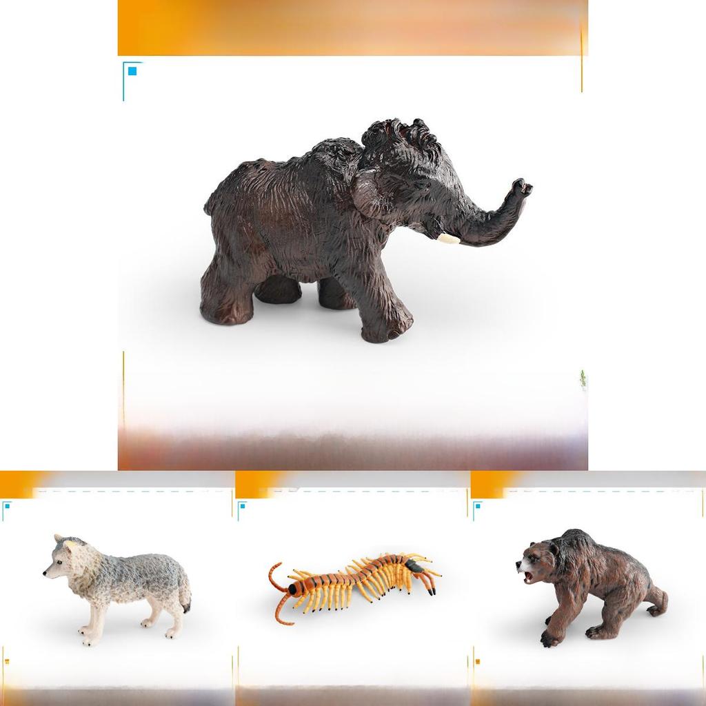 Wölfe Leoparden PVC Wildtiermodelle mit statischen Figuren für pädagogisches und kreatives Spiel
