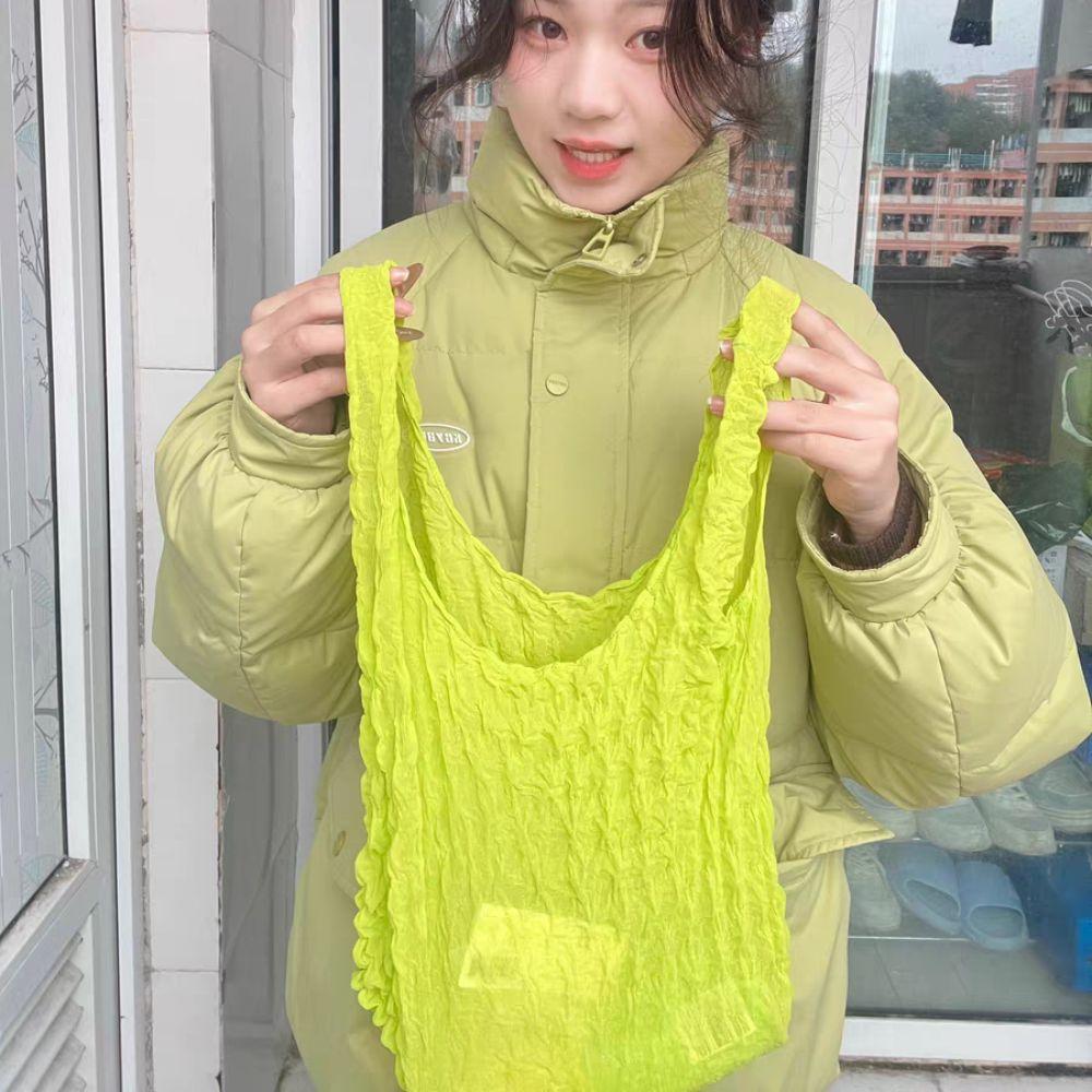 

Large Capacity Bubble Foldable Stretch Bag Multi Purpose Foldable Storage Bag Unisex червоний