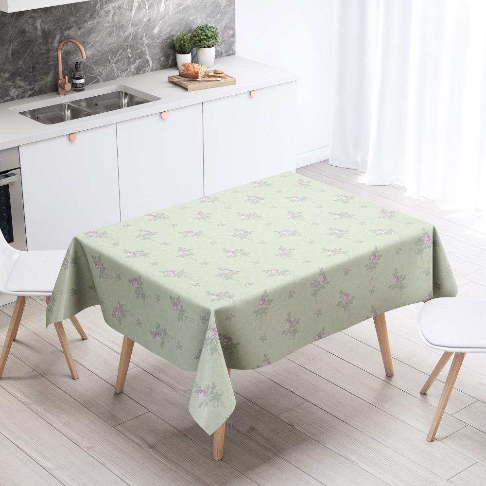 Cartoon Floral Tablecloth Home Decor Anti-Stain Waterproof Table Decoration Rectangular Kitchen Fireplace Countertop
