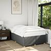 Bed Frame without Mattress Dark Grey 120 x 190 cm Fabric