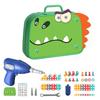 Children Electric Drill Toolbox Driller Games Educational Puzzle Tool Toy for Boys Montessori Screw Puzzle Kid Pretend Play Toys