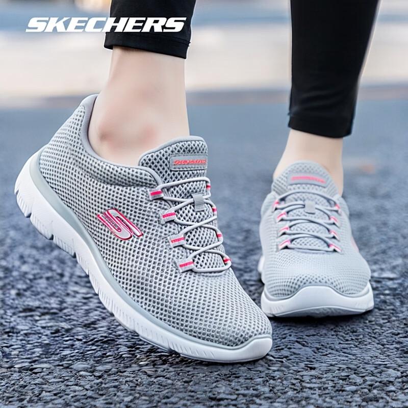 Skechers Zapatillas Deportivas de Caminar para Mujer sin Cordones